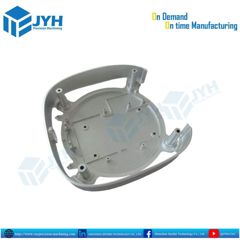 Partes de revestimento de alumínio anodizado branco com usinagem CNC de alta precisão e resistência à corrosão