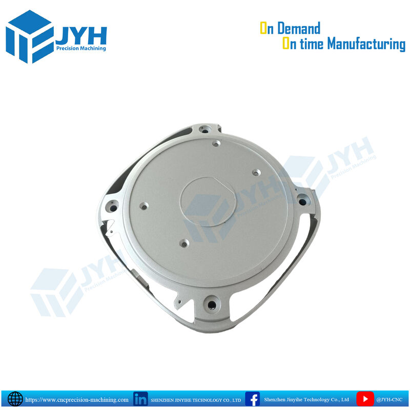 Partes de revestimento de alumínio anodizado branco com usinagem CNC de alta precisão e resistência à corrosão