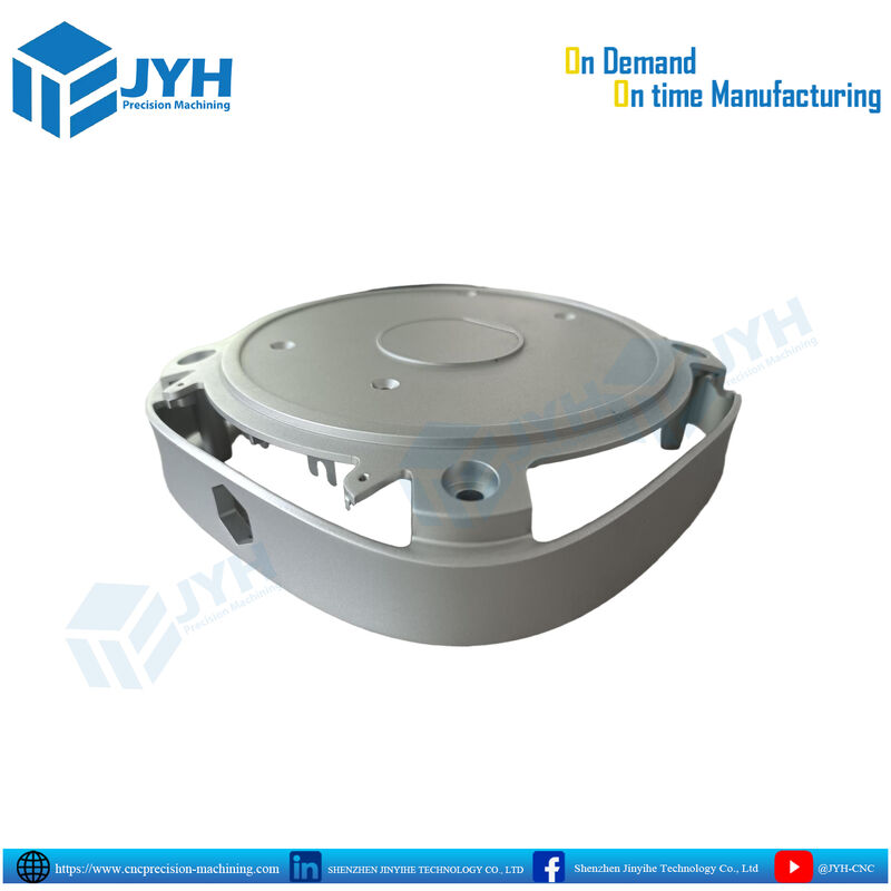 Partes de revestimento de alumínio anodizado branco com usinagem CNC de alta precisão e resistência à corrosão