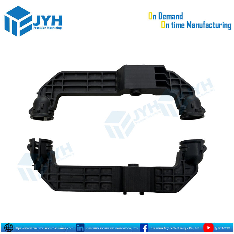 Componentes plásticos ABS pretos personalizados com alta precisão dimensional, excelente resistência ao impacto e design leve