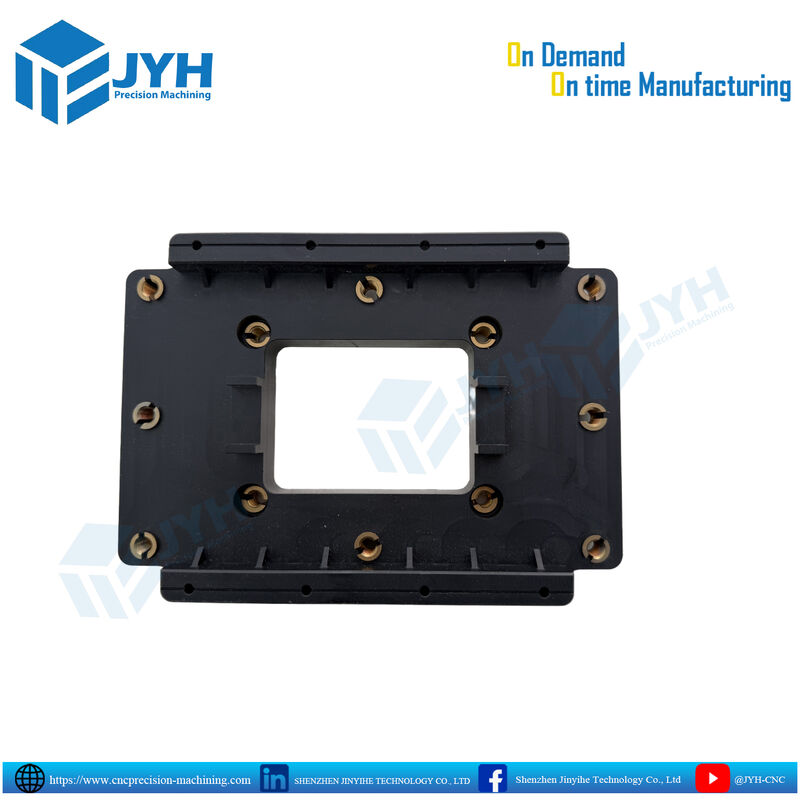 Componentes de plástico ABS personalizados com pinos roscados instalados com precisão para alta resistência ao impacto e opções de metal resistentes à corrosão
