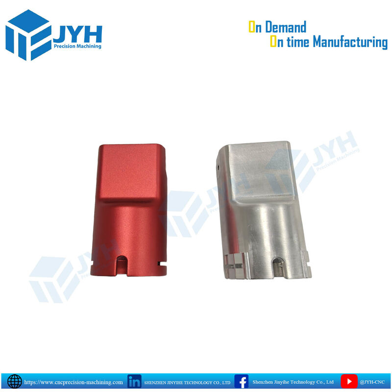 Red Anodized Aluminium CNC Machined Part with Precision CNC Machining and Tight Dimensional Accuracy